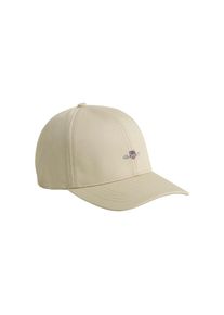 Gant , Baseball Cap »Neutral Unisex High Shield Basecap« mit Logostickerei vorne, 100% Baumwolle, Classic , beige