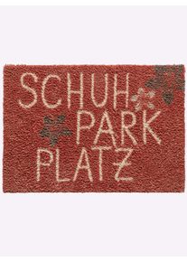 Witt Fussmatte, terra, Größe 35x50 cm, 100% Polyester. Rückseite: 100% Latex