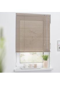 Jalousie »Jalousie Aluminium« mit Bohren freihängend abdunkelnd , braun , LICHTBLICK ORIGINAL