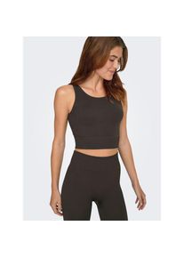 Only Play , Trainingstop »ONPJAIA LIFE« Cropped Fit, in feiner Rippstruktur , braun , XS , Cropped Trainingstop von Only Play