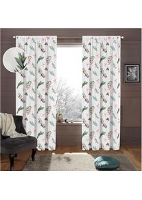 my home, my home Gardine &raquo;Joy&laquo; Stangendurchzug 1 Stk. tlg., rot, Polyester