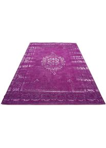 Teppich »Medaillon« rechteckig 5 mm Höhe Flachgewebe, Wohnzimmer , lila , Gallery M branded by Musterring , Obermaterial: 95% Baumwolle, 5% Polyester