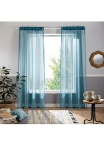 my home, my home Gardine &raquo;Ari&laquo; Multifunktionsband 1 Stk. tlg. Bestseller mit 4,5-Sterne-Bewertung, petrol, Voile, Polyester