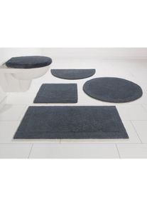 my home Badematte »Kapra, Badvorleger, Badezimmer Teppich« Höhe 14 mm beidseitig nutzbar fussbodenheizungsgeeignet strapazierfähig mit Bordüre,...