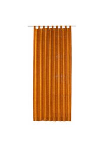 WIRTH, Vorhang »Trondheim 234 g/m²« Schlaufen 1 Stk. tlg., blutorange, Chenille, Polyacryl
