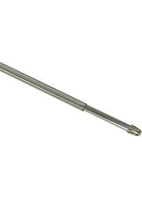 Gardinia, Gardinia Scheibenstange &raquo;Vitragestange&laquo; &Oslash; 11 mm 1 l&auml;ufig-l&auml;ufig ausziehbar Serie Vitragestange flachoval &Oslash; 11 mm, 2er-Set, chromfarben, 