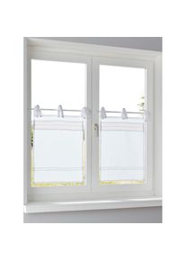 HEINE HOME, HEINE HOME Scheibengardine Bindebänder 1 Stk. tlg., weiß, Polyester, Bindebänder
