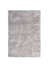 Hochflor-Teppich »Boldo« rechteckig 50 mm Höhe besonders weich durch Microfaser, Shaggy Teppich , grau , my home , Obermaterial: 100% Polyester
