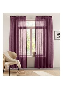 LeGer Home by Lena Gercke, LeGer Home by Lena Gercke Gardine »Marusha« Stangendurchzug 1 Stk. tlg. 1 Schal, Leinenoptik, gewebt, verschiedene Grössen,