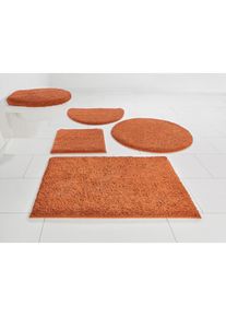 my home Badematte »Maren, Badvorleger, Badezimmer Teppich« Höhe 15 mm rutschhemmend beschichtet fussbodenheizungsgeeignet Bio-Baumwolle, Badteppich,...