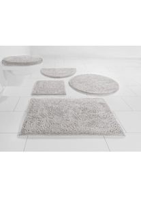 my home Badematte »Maren, Badvorleger, Badezimmer Teppich« Höhe 15 mm rutschhemmend beschichtet fussbodenheizungsgeeignet Bio-Baumwolle, Badteppich,...