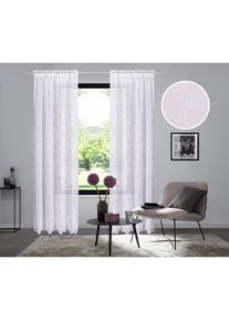 Gardine »Bisel« Multifunktionsband 1 Stk. tlg. , weiss , Home Affaire , Obermaterial: 100% Polyester