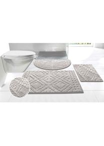 my home, my home Badematte &raquo;Louvres, Badvorleger, Badezimmer Teppich, Duschvorleger&laquo; H&ouml;he 10 mm rutschhemmend beschichtet schnell trocknend Badteppich