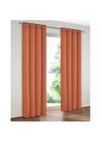 WIRTH, Vorhang &raquo;B-Holmsund&laquo; &Ouml;sen 1 Stk. tlg., rost, Chenille, Polyacryl