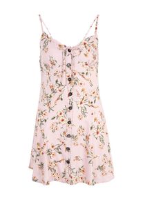 A&eacute;ropostale Kleid Damen Gr&ouml;&szlig;e 36 gr&uuml;n / dunkelorange / hellpink / wei&szlig; Sommerkleid