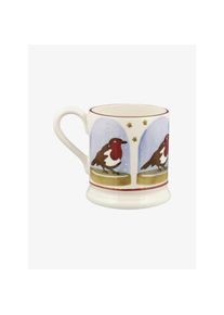 Emma Bridgewater Tasse Robin Schneekugel hellblau/klein gemustert