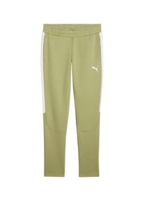 Puma, Hommes Pantalon de sport 'TeamEVOSTRIPE', olive / blanc