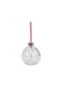 Boule gobelet avec paille MERRY CHRISTMAS