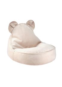 Teddy Kindersitzsack Samt staubiges Beige Wigiwama