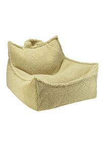 Kindersitzsack Sessel Teddystoff Matcha Wigiwama