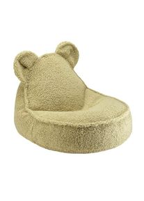 Teddy Kindersitzsack Teddystoff Matcha Wigiwama
