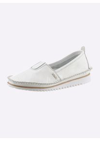 Andrea Conti Witt Damen Slipper, weiß, Größe 36, 100% Rindsleder