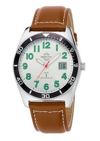 WITT Damen Herren-Funkuhr, braun, Gr&ouml;&szlig;e 0, 50% Leder, 50% Metall