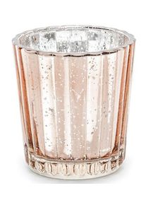 partydeco 4 Windlichter Marseille ros&eacute;gold 5,5 x 6cm
