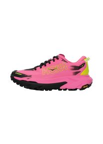 Hoka One One HOKA, Hommes Chaussure de course 'Mafate 5', jaune fluo / rose néon / noir