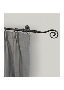 Gardinenstange »ESPERANCA« Ø 16 mm 1 läufig-läufig Wunschmasslänge rustikale Vorhanggarnitur, verlängerbar, Eisen, Endk. Spirale , schwarz , GARESA