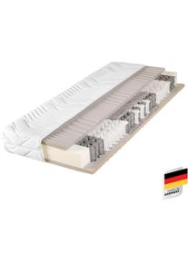 Taschenfederkernmatratze »Physio Top« 23 cm hoch 480 Federn 1 Stk. tlg. , weiss , Beco , Bezug: 85% Polyester, 15% Polyamid. Steppfüllung: 100%...