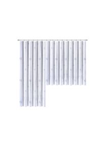 Weckbrodt-Gardinen Gardine »Lasa« Smokband 1 Stk. tlg. Voile, bedruckt, halbtransparent, Beschwerungsband, nach Mass , blau , Weckbrodt , Obermaterial: 100% Polyester