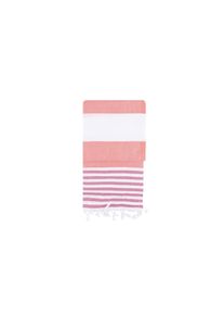 Jelmoli Strandtuch &raquo;Foutastic Sultan&laquo;, rosa, wei&szlig;, Baumwolle