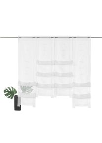 Weckbrodt-Gardinen Scheibengardine »Selina« Stangendurchzug 1 Stk. tlg. Hochraff, Gardine, Voile, echte Stickerei, transparent, Store , weiss , Weckbrodt ,...