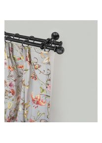 Garesa, Garesa Gardinenstange &raquo;ESPERANCA&laquo; &Oslash; 16 mm 2 l&auml;ufig-l&auml;ufig Wunschmassl&auml;nge rustikale Vorhanggarnitur, verl&auml;ngerbar, Eisen, Endk. Kugel, m. 