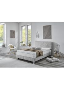 Boxbett »Nara« aus Fellimitat, wahlweise in H2, H3 & H4 erhältlich , grau , Westfalia Schlafkomfort