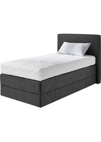 Boxspringbett wahlweise mit Kaltschaum-Topper , grau , Westfalia Schlafkomfort