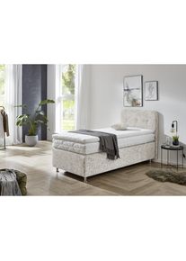 Boxspringbett »Sapporo« Inkl. Zierkissen, wählbar in H2, H3 & H4 , beige , Westfalia Schlafkomfort