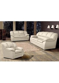 Polstergarnitur »Casino« Set, 3 Stk. tlg. Sessel, 2-Sitzer, 2,5-Sitzer, hohe Rückenlehne , beige , COTTA