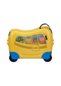 Samsonite, Trolley &raquo;DREAM2GO RIDE-ON SUITCASE SCHOOL BUS&laquo; 4 Rollen, blau, gelb, B/H/T: 52cm x 38cm x 21cm, Trolley
