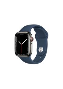 Apple , Smartwatch &raquo;Serie 7, GPS, 41 mm Edelstahlgeh&auml;use mit Sportarmband&laquo; ( ) Watch OS , blau
