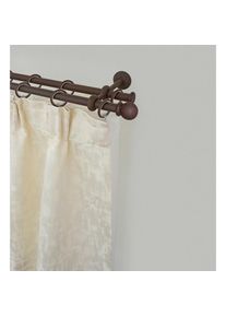 Garesa, Garesa Gardinenstange &raquo;ESPERANCA&laquo; &Oslash; 16 mm 2 l&auml;ufig-l&auml;ufig Wunschmassl&auml;nge rustikale Vorhanggarnitur, verl&auml;ngerbar, Eisen, Endk. Kugel, m. 