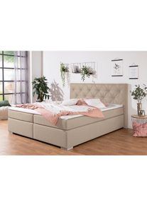 Boxbett »Tynan« wahlweise mit Bettkasten, in H2, H3 & H4 erhältilich , beige , Inosign