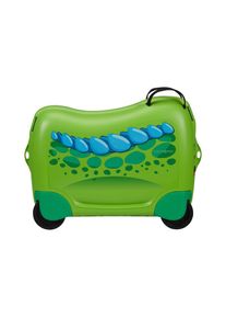 Samsonite, Trolley &raquo;DREAM2GO RIDE-ON SUITCASE DINOSAUR&laquo; 4 Rollen, blau, gr&uuml;n, B/H/T: 52cm x 38cm x 21cm, Trolley