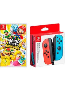 Nintendo Switch , Nintendo-Controller »Joy-Con 2er-Set rot / blau + Mario Party Jamboree« , rot , Steuern Sie die Aktion von fast überall in Ihrem...