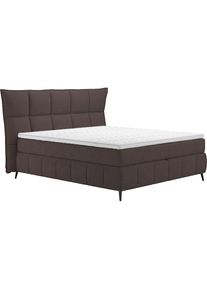 Boxspringbett »Sarah« inkl. Topper, 2 Matratzenkerne, Härtegrade H2, H3 oder H4 , schwarz , COTTA