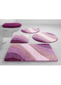 my home Badematte »Josie, Badvorleger, Badezimmer Teppich« Höhe 20 mm rutschhemmend beschichtet fussbodenheizungsgeeignet schnell trocknend...