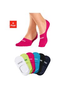 Chiemsee , Damen , F&uuml;sslinge Packung, 6 Paar tlg. mit eingestricktem Markennamen , bunt , Druckfreie weiche Zehennaht