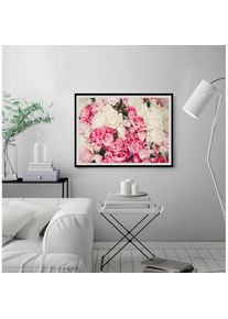 Bild »Ruth« 1 Stk. tlg. HD Premium Poster-Druck inkl. Holzrahmen , rosa , queence
