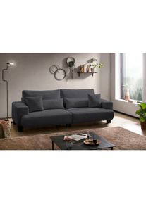 exxpo Big-Sofa »Big Ayo, Megasofa, toller Sitzkomfort, modern & zeitlos, Cord Bezug« inkl. loser Rücken- und Zierkissen, frei im Raum stellbar, anthrazit...
